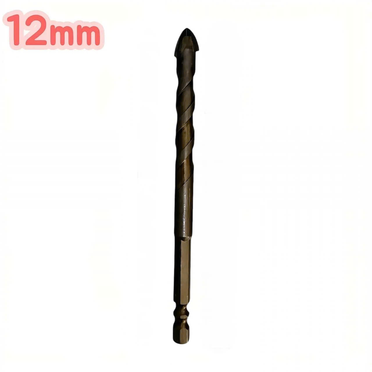Mũi khoan đa năng cao cấp 4 cạnh chữ thập chuôi lục giác 6.35mm khoan gạch men kính đá 3mm - 12mm