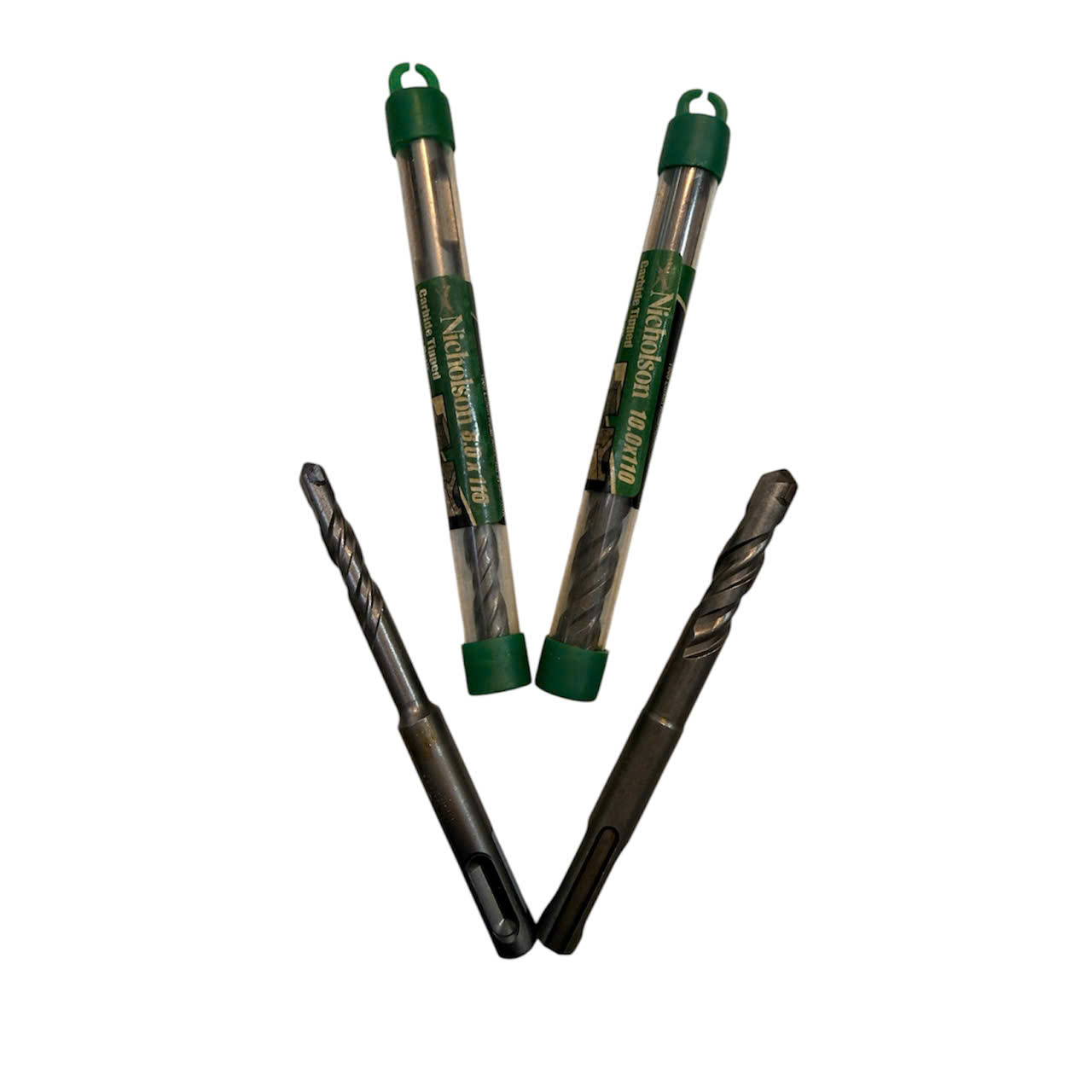 Mũi khoan bê tông 2 cạnh 6-12mm dài 110mm, Khoan tường Nicholson chuôi gài phủ Titanium chịu lực tốt