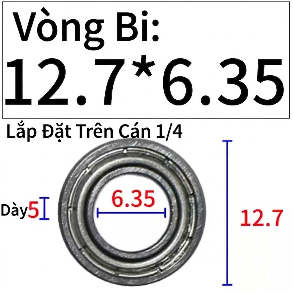 Bi soi Bi lắp mũi phay gỗ bạc đạn mũi soi KBC chính hãng 5 viên