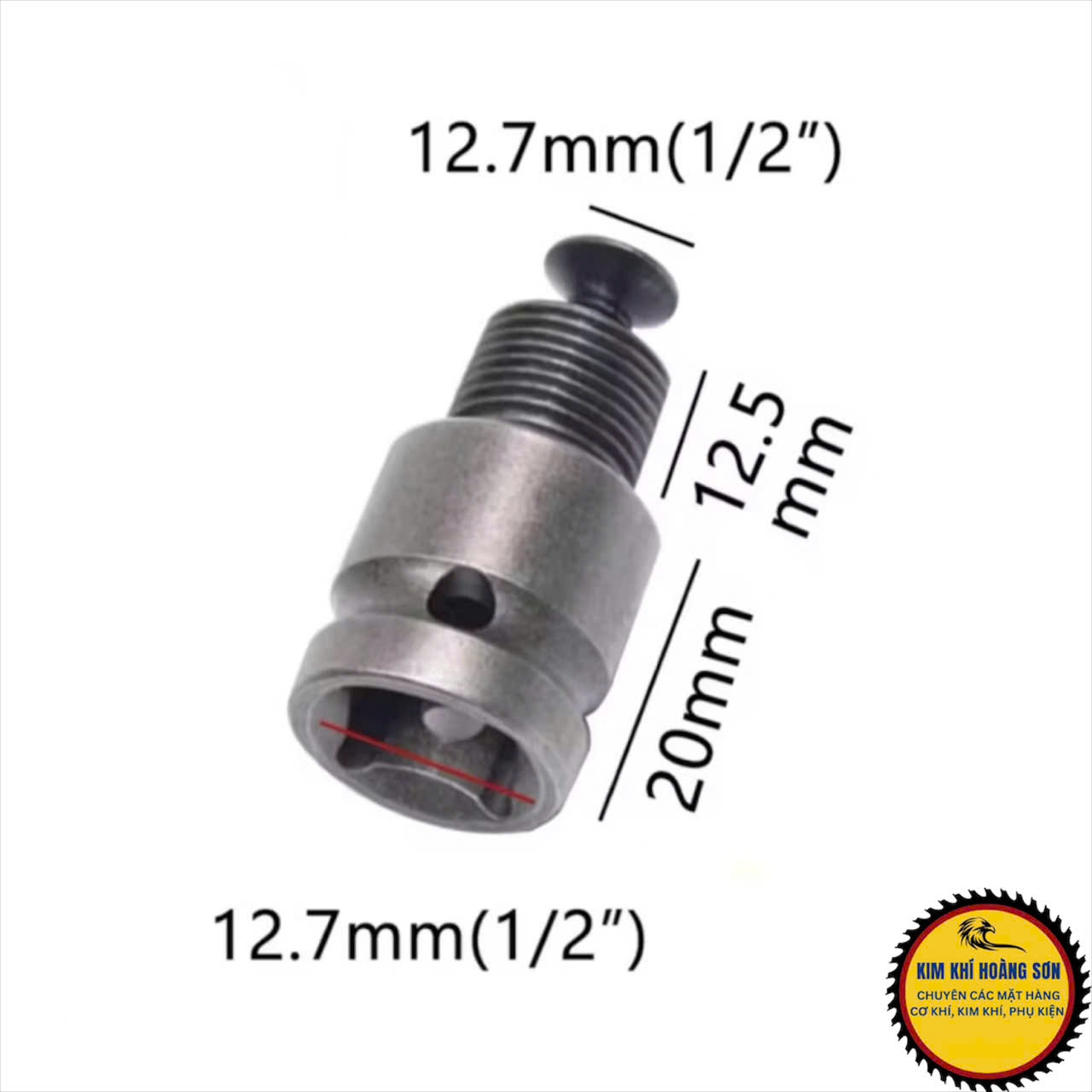 Đầu Chuyển Đổi Sang Khoan Ren 10mm và 12mm Dùng cho Máy Bulong - Chuyển Vít Sang Khoan - Bê Tông Sang Khoan Hỗ trợ Đắc Lực