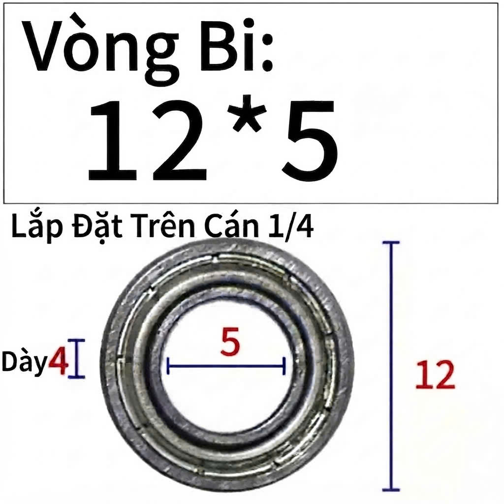 Bi soi Bi lắp mũi phay gỗ bạc đạn mũi soi KBC chính hãng 5 viên