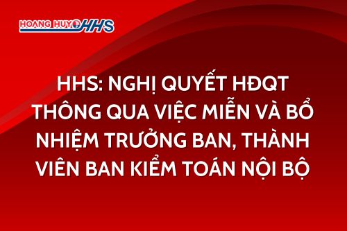 HHS: Nghị quyết HĐQT thông qua việc miễn và bổ nhiệm Trưởng ban, thành viên ban Kiểm toán nội bộ