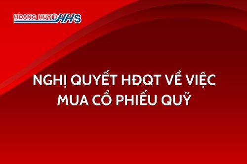 Nghị quyết HĐQT về việc mua cổ phiếu quỹ