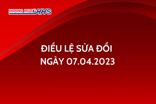 HHS: Điều lệ sửa đổi ngày 07.04.2023