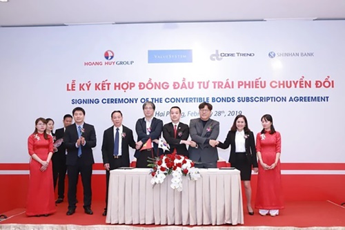 Tài chính Hoàn Huy (TCH) phát hành 50 triệu USD trái phiếu chuyển đổi cho Shinhan Investment Coretrend Investment và Valuesystem 