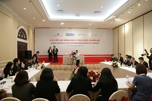 Tài chính Hoàn Huy (TCH) phát hành 50 triệu USD trái phiếu chuyển đổi cho Shinhan Investment Coretrend Investment và Valuesystem 