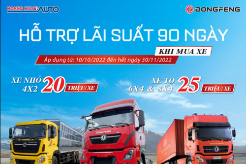 Hoang Huy Dongfeng siêu hỗ trợ lãi suất khủng duy nhất trong năm