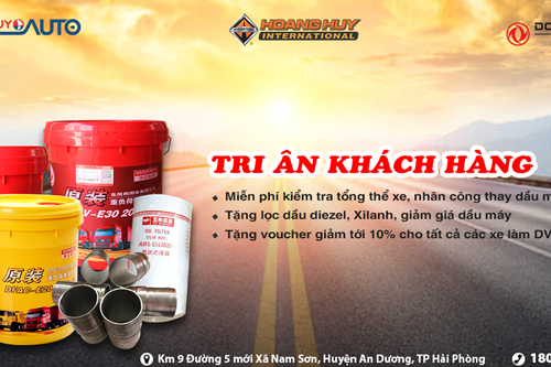 Trạm dịch vụ 3S Hoàng Huy triển khai chương trình khuyến mãi: Miễn phí kiểm tra tổng thể xe
