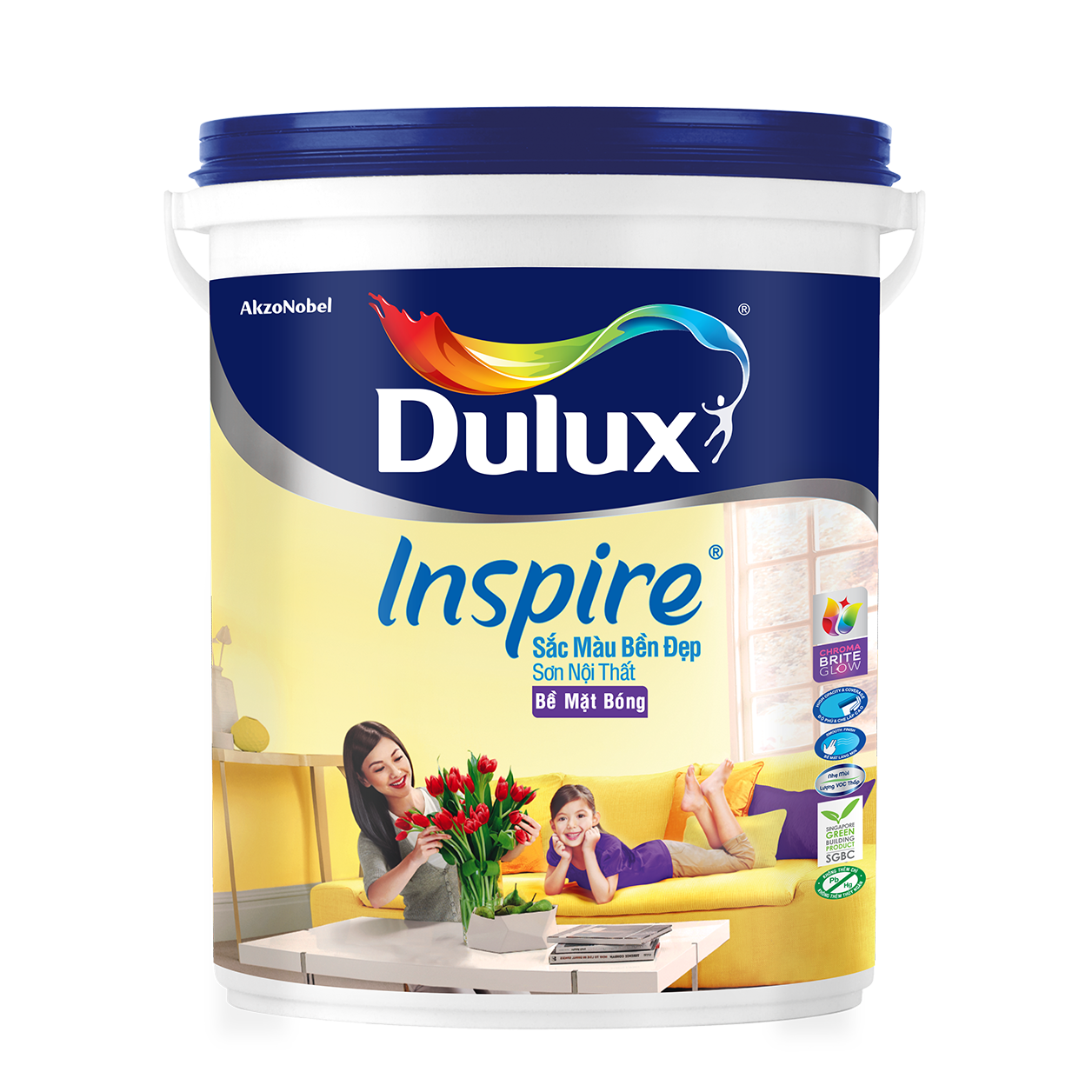 Dulux Inspire Nội Thất Sắc Màu Bền Đẹp Bề Mặt Bóng - 39AB