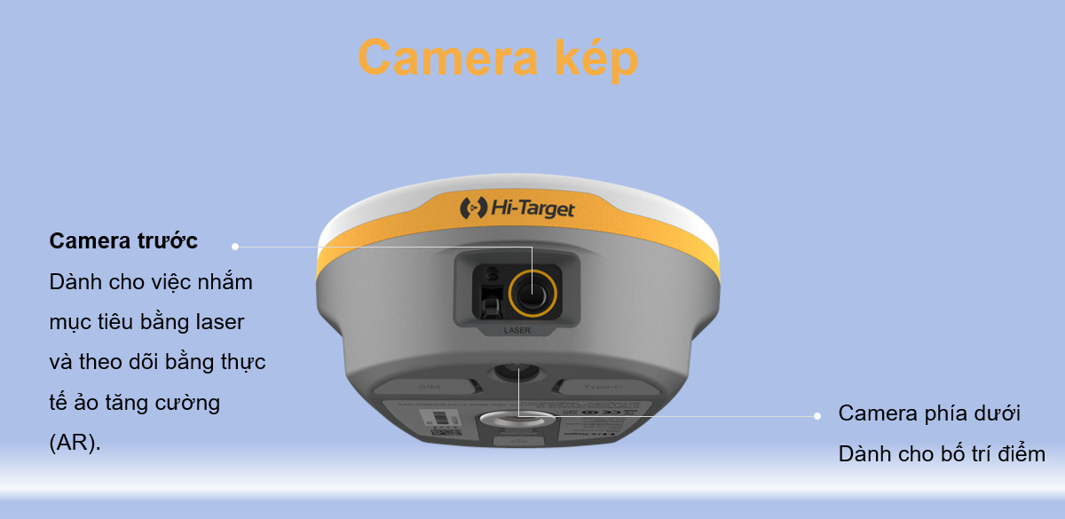 Cụm camera AR phía dưới của Hi-Target V600L