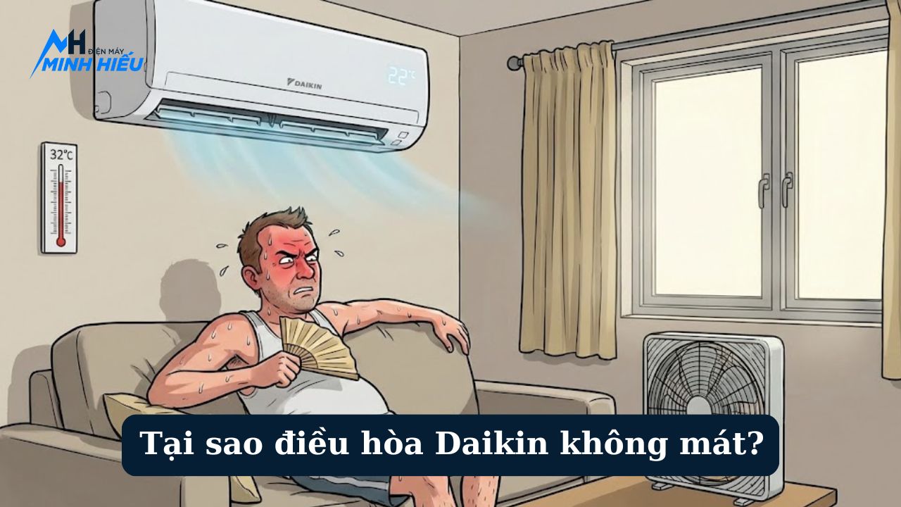 Vì sao điều hòa Daikin không mát? 7 Nguyên nhân & Cách xử lý nhanh