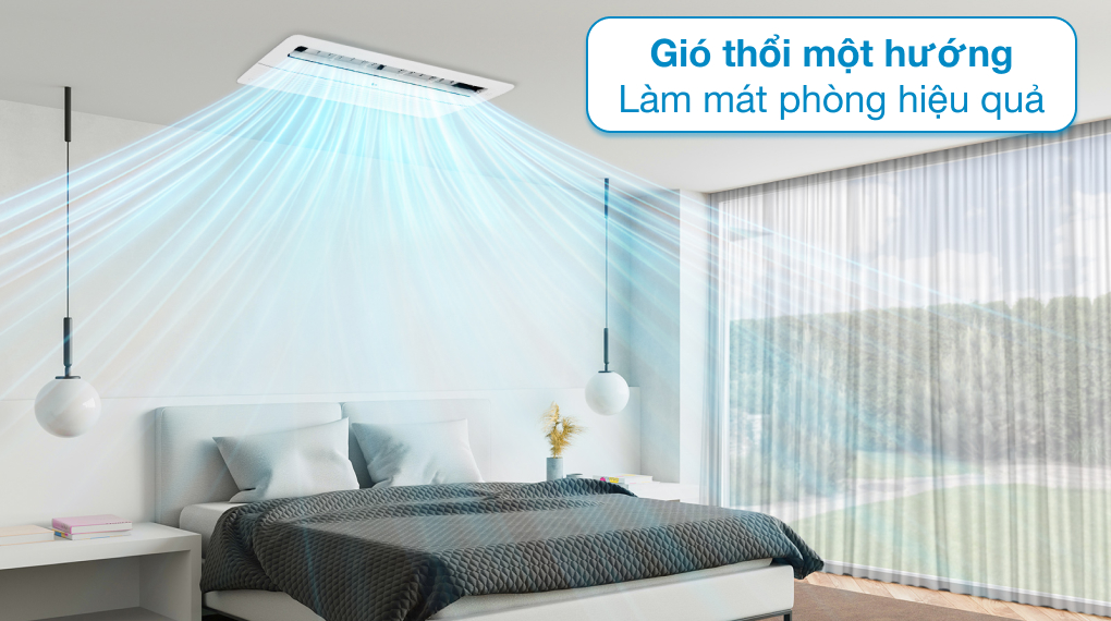 Điều hòa âm trần LG 1 hướng thổi 12000BTU ZTNQ12GULA0 - cơ chế gió