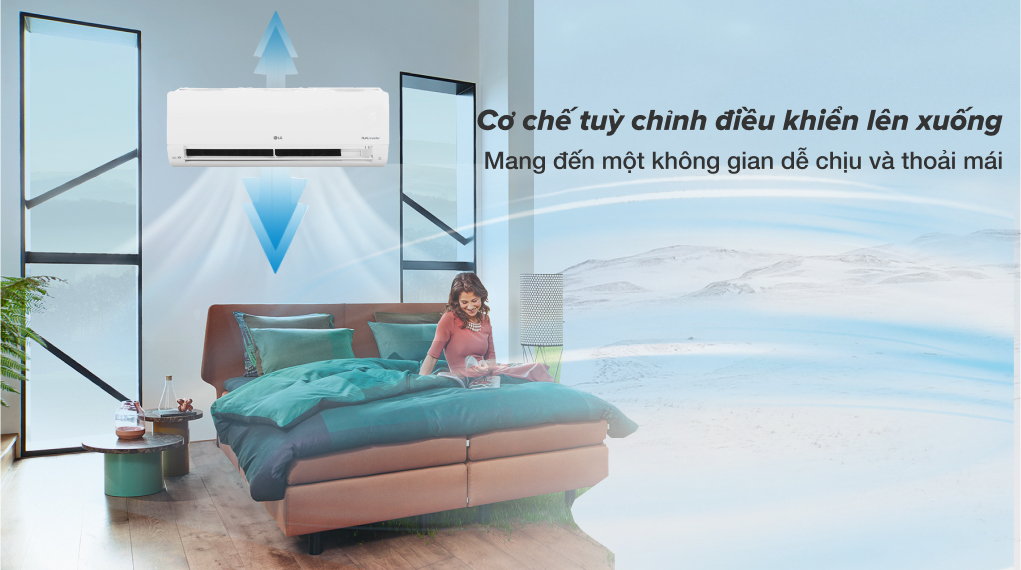 Điều hòa LG 12000BTU 2 chiều inverter B13END1 mang lại cảm giác dễ chịu, thoải mái