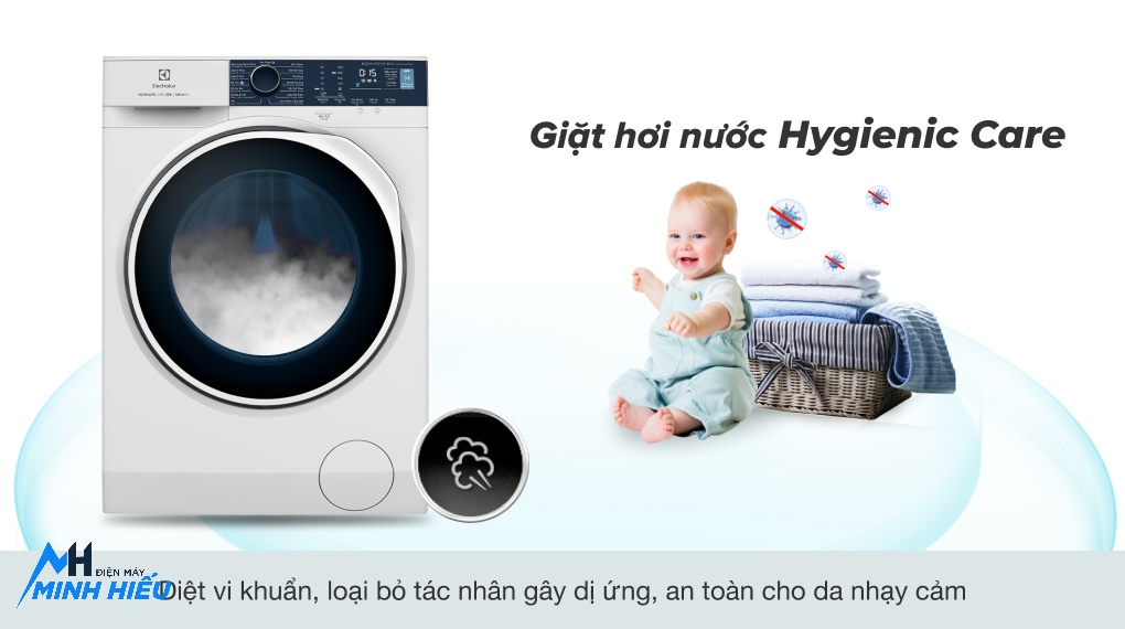 Máy Giặt Electrolux 9Kg EWF9024P5WB - bảo vệ sức khỏe