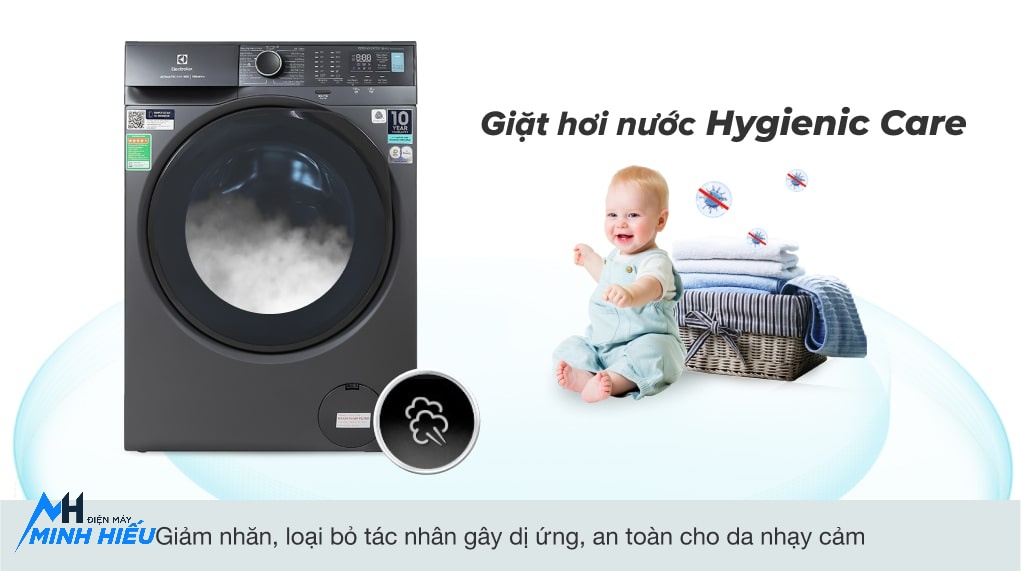 Máy Giặt Electroluxr 9Kg EWF9024P5SB - KHỬ KHUẨN