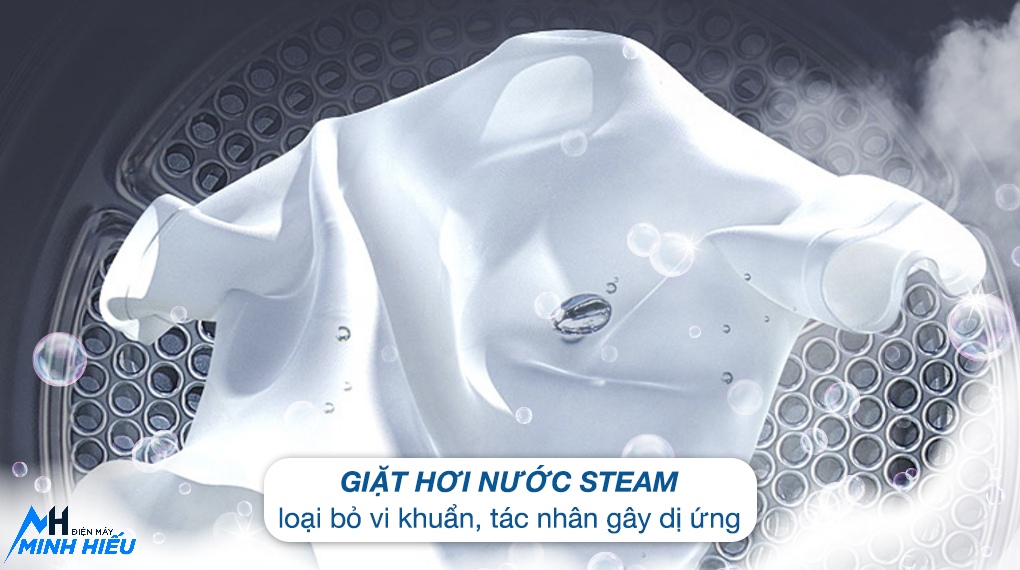 Máy Giặt LG 10Kg FV1410S4B  - công nghệ stean