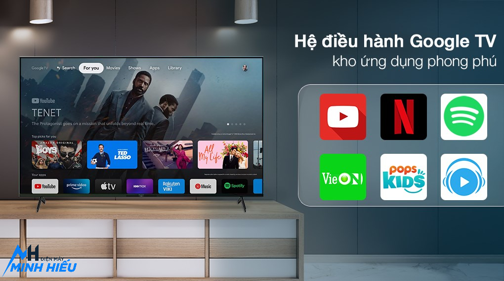 Sony Google Tivi 55 Inch 4K KD-55X75Kư - hệ điều hành