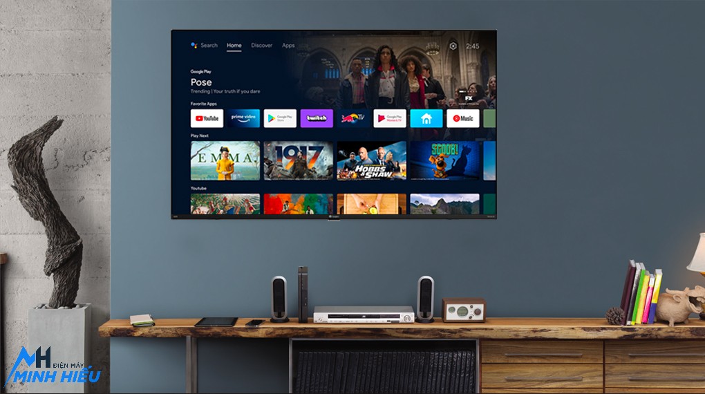 Casper Android Tivi QLED 4K 55 inch 55QG8000 - hệ điều hành mới