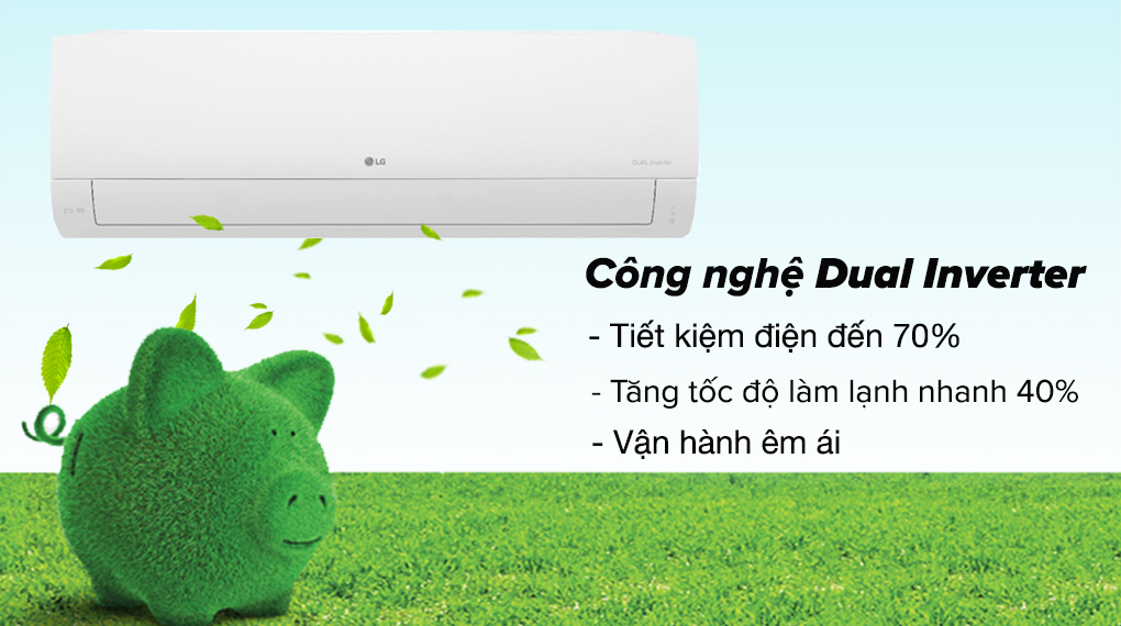 Điều hòa LG 1 chiều Inverter 12.000BTU V13WIN1 (Model 2024) - siêu tiết kiệm điện