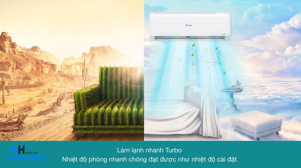 Điều hòa Casper 12000 BTU 2 chiều inverter GH-12IS33 làm lạnh nhanh