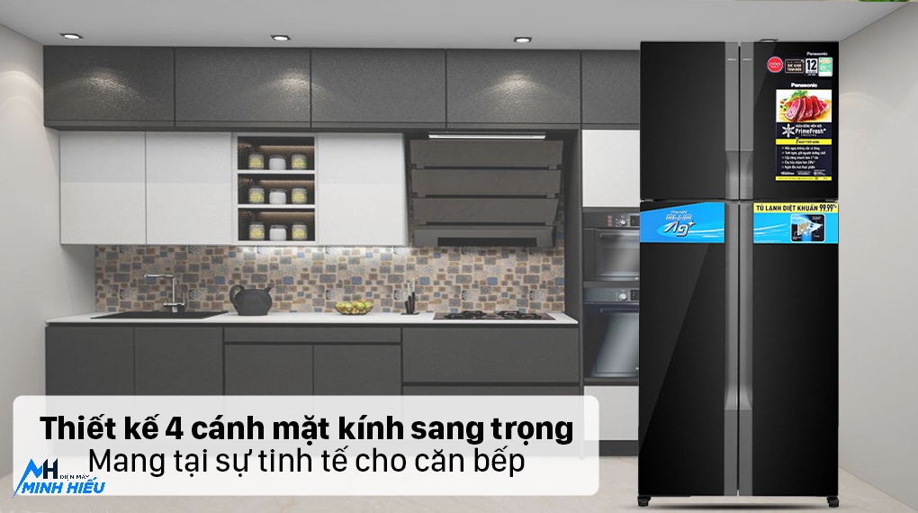 Tủ Lạnh Panasonic 4 Cánh 550 Lít NR-DZ601YGKV - thiết kế
