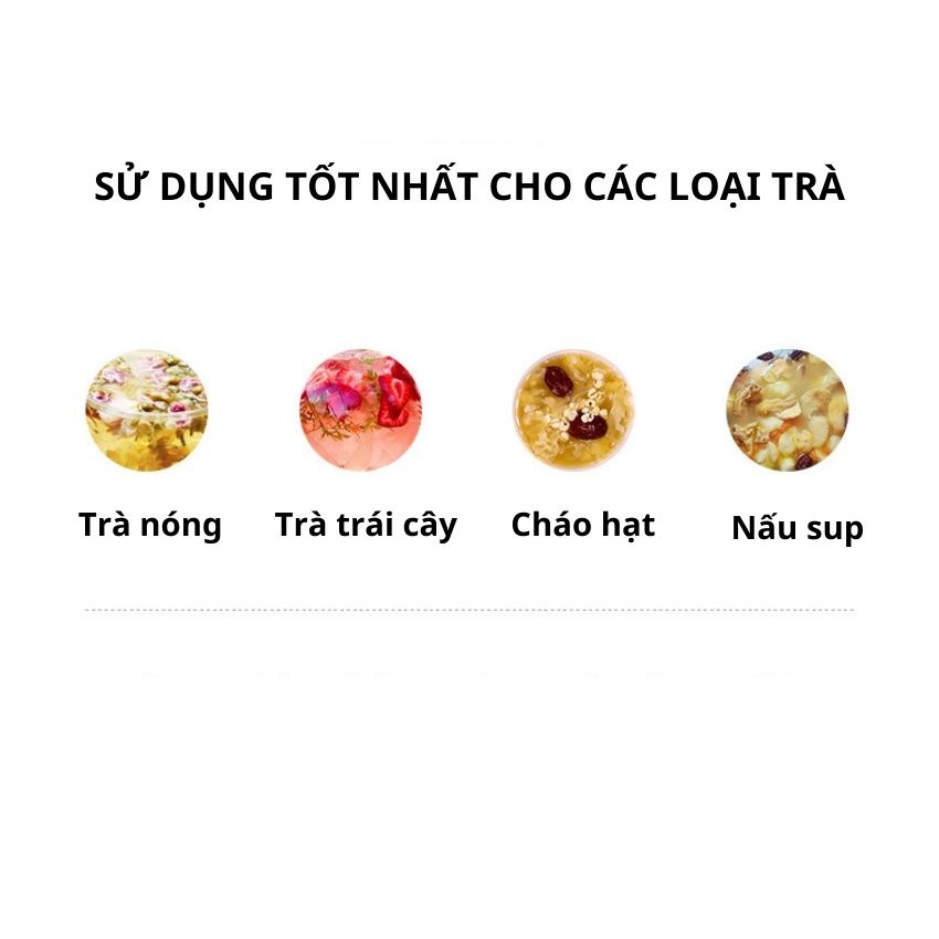 Ấm điện siêu tốc đa năng 1.8L, bình pha trà thủy tinh cao cấp