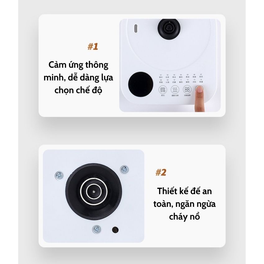 Ấm điện siêu tốc đa năng 1.8L, bình pha trà thủy tinh cao cấp