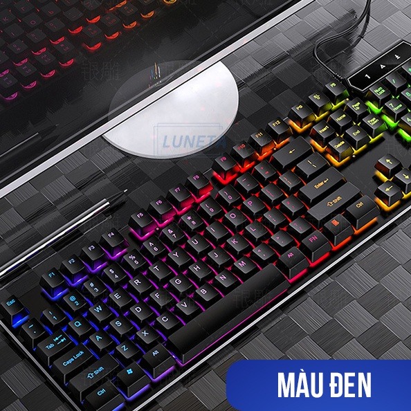 Bàn phím cơ gaming có dây có led RGB hotswap redswitch 100 phím K3 LUNETA KB09