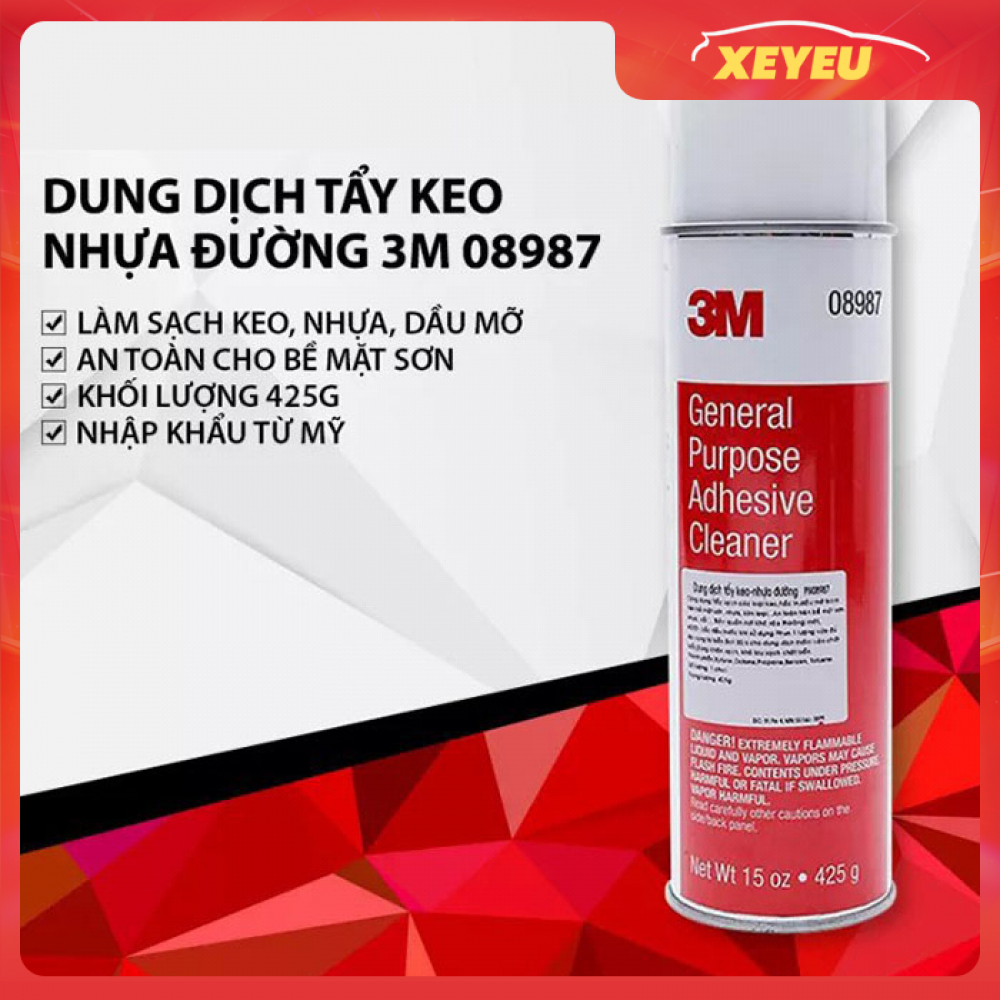 Dung dịch tẩy keo và nhựa đường 3M 08987 425g