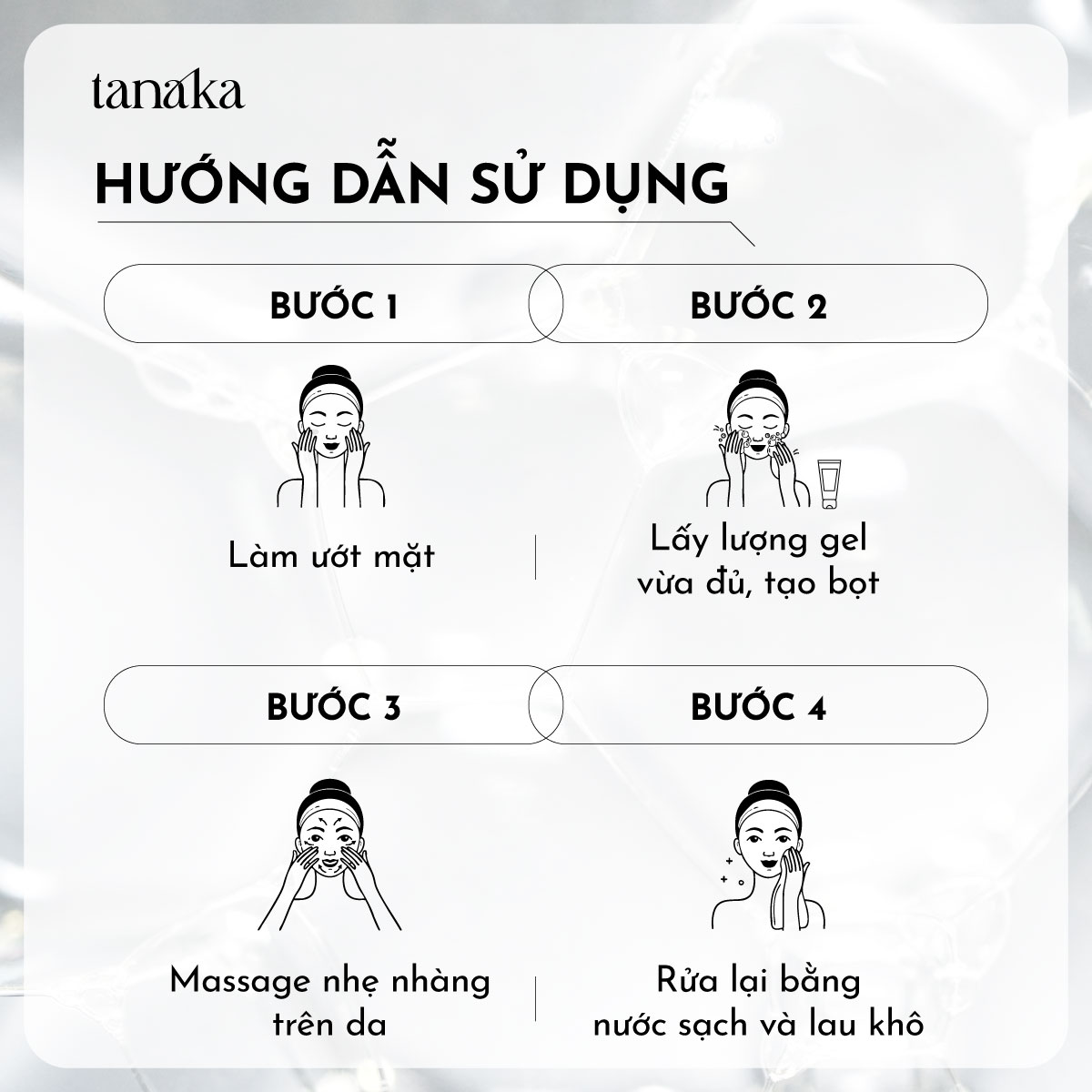 Gel rửa mặt cho da mụn Tanaka Cleansing Acne Prevent Gel chiết xuất bùn biển 50g