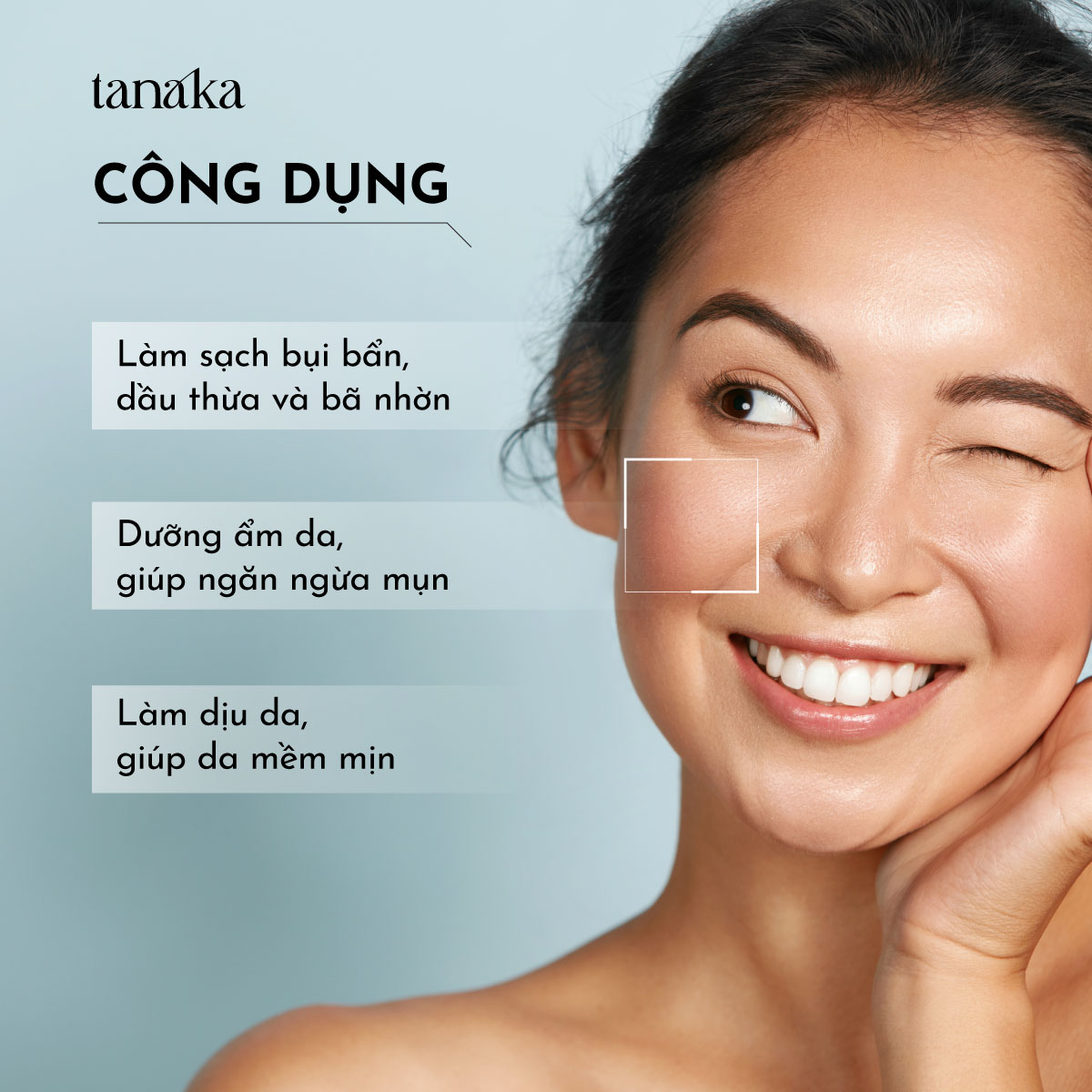 Gel rửa mặt cho da mụn Tanaka Cleansing Acne Prevent Gel chiết xuất bùn biển 50g