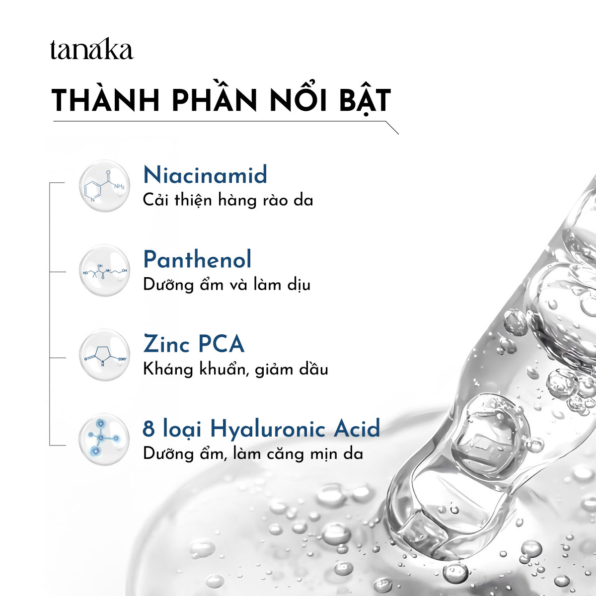 Tinh chất cho da mụn Tanaka Skinsoothe Acne Prevent Facial Serum chiết xuất bùn biển 20ml