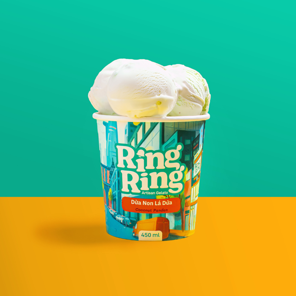 Kem Dừa Non Lá Dứa 450ml