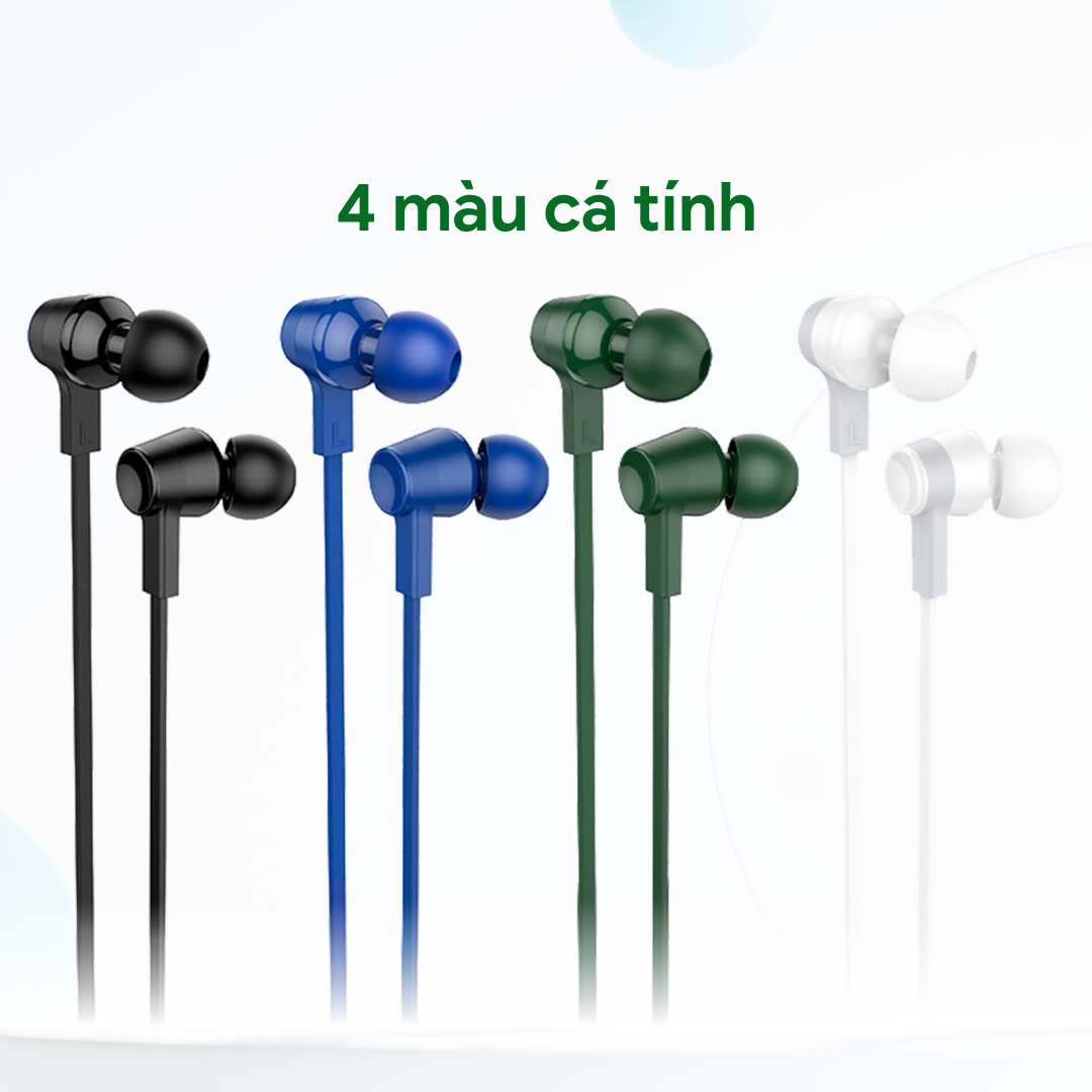 Tai Nghe Nhét Tai Dây Dẹt Giảm Tiếng Ồn Âm Bass Jack Cắm 3,5 Mm Hình Chữ L, Điện Thoại Di Động, Máy Tính Bảng, Laptop