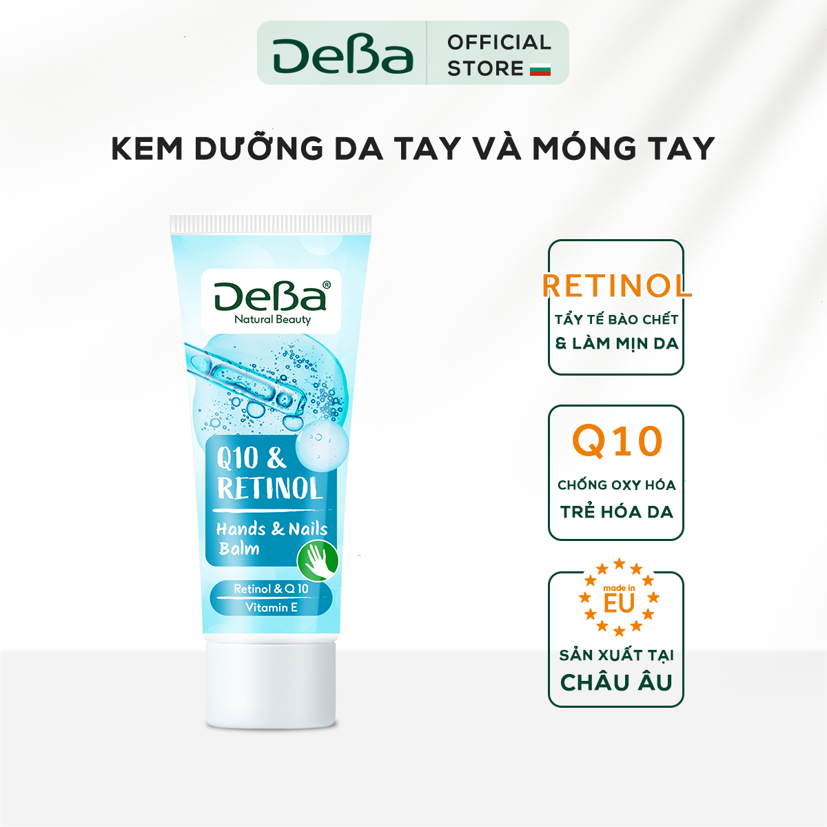 Kem dưỡng tay DeBa với Q10 & Retinol