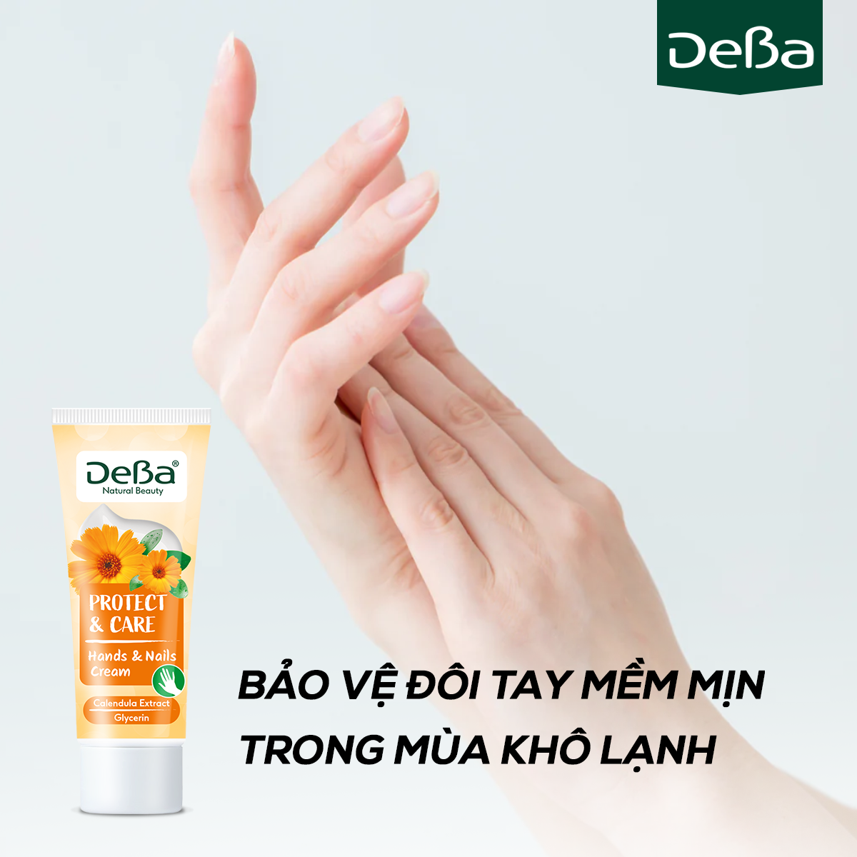 Kem dưỡng da tay DeBa bảo vệ và chăm sóc với cúc calendula