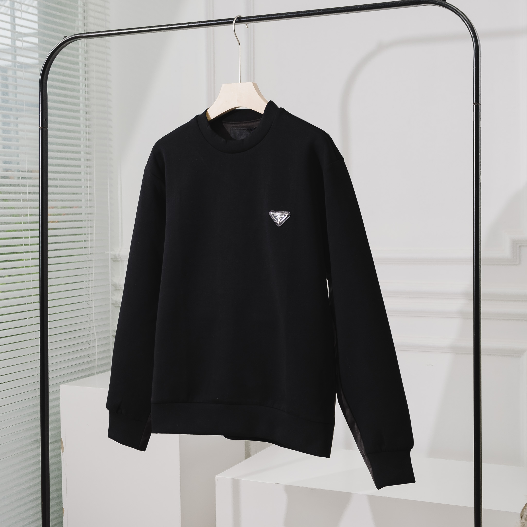 PRADA Sweet Shirt Renylon Triangle Steel Logo