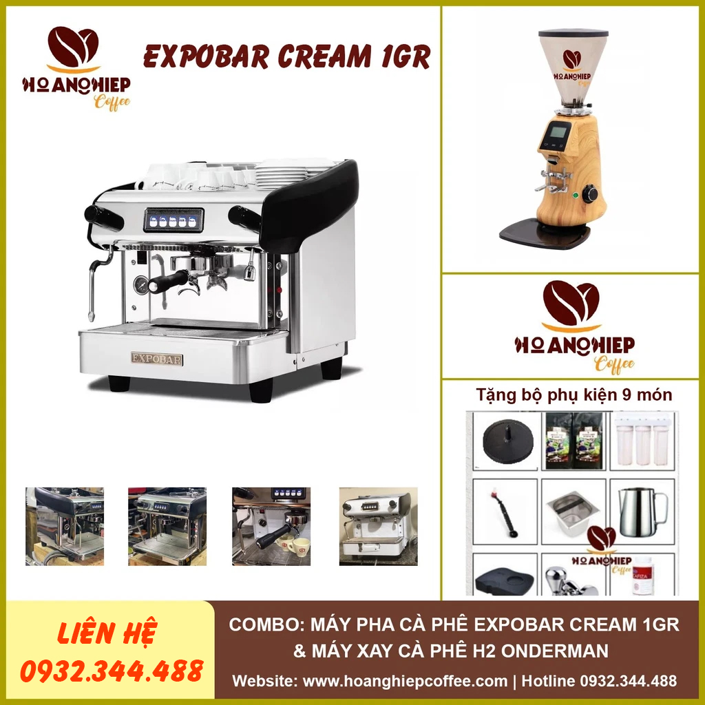 combo-of-expobar-cream-1gr-coffee-maker-and-h2-onderman-coffee-grinder