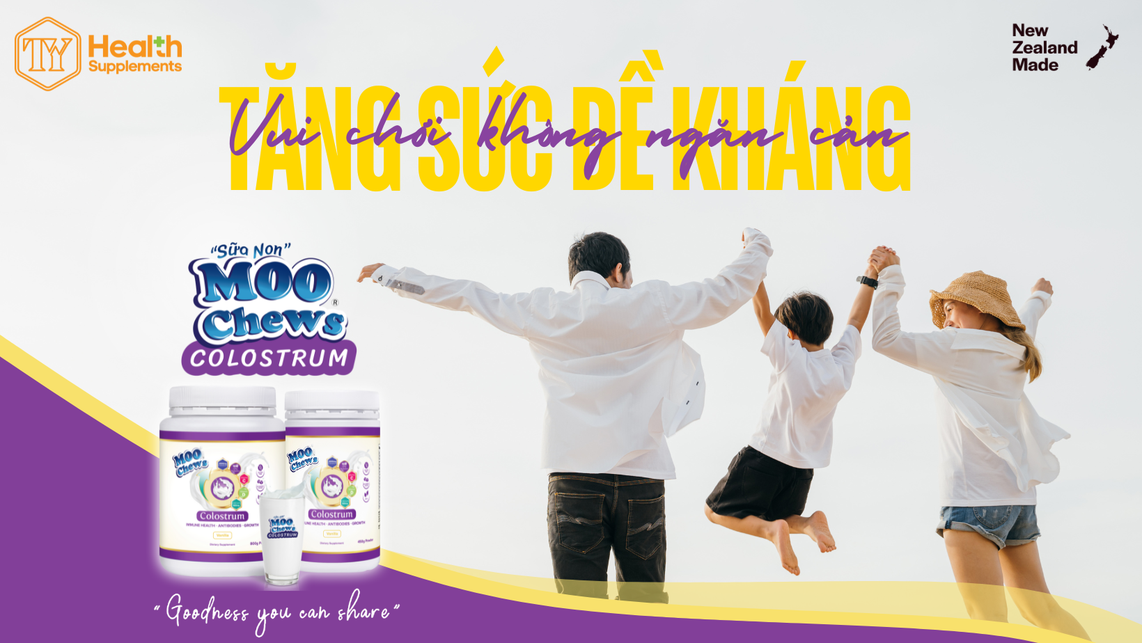 Sữa non Moo Chews: Tăng sức để kháng để vui chơi không ngăn cản