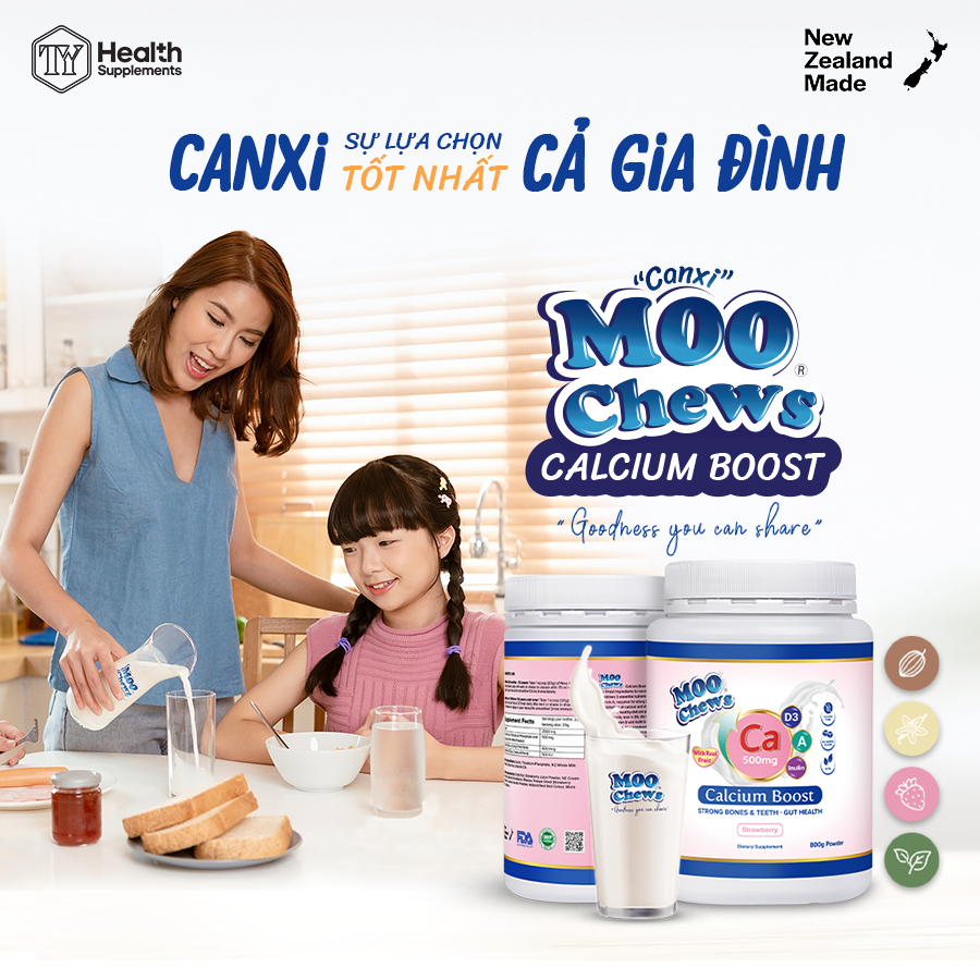 Moo Chews Calcium Boost - Lựa chọn tốt nhất cho cả gia đình