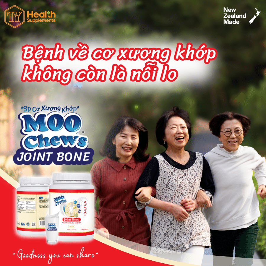 Có Moo Chews Joint Bone: Bệnh về cơ xương khớp không còn là nỗi lo