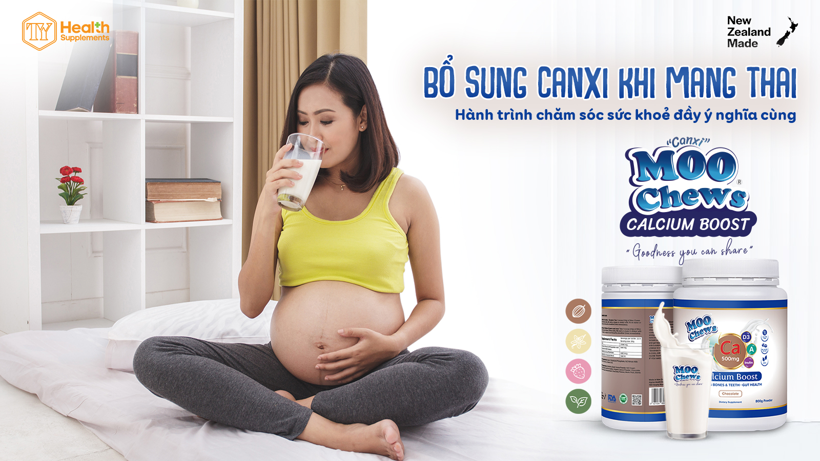 Bổ sung canxi khi mang thai - Hành trình chăm sóc sức khoẻ đầy ý nghĩa