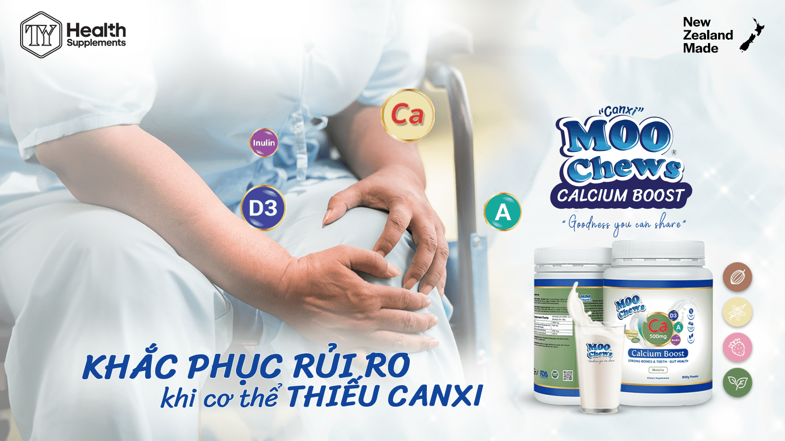 Để TY mách bạn cách khắc phục rủi ro khi cơ thể thiếu canxi
