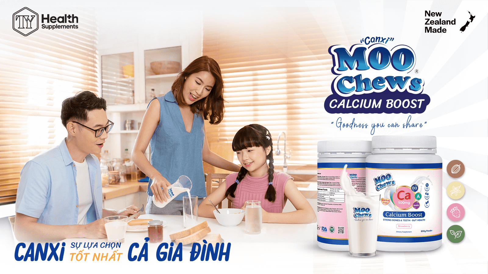 Moo Chews Calcium Boost - Lựa chọn tốt nhất cho cả gia đình