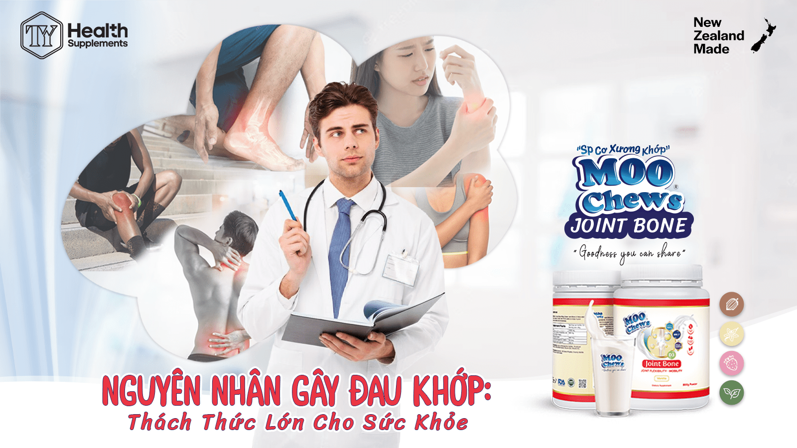 Nguyên nhân gây đau khớp: Thách thức lớn cho sức khoẻ