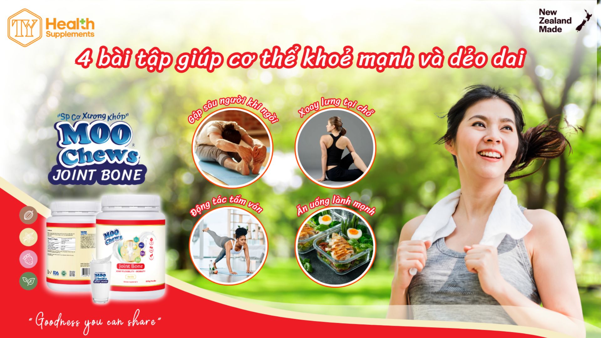 4 BÀI TẬP CƠ XƯƠNG KHỚP GIÚP CƠ THỂ LUÔN KHỎE MẠNH VÀ DẺO DA