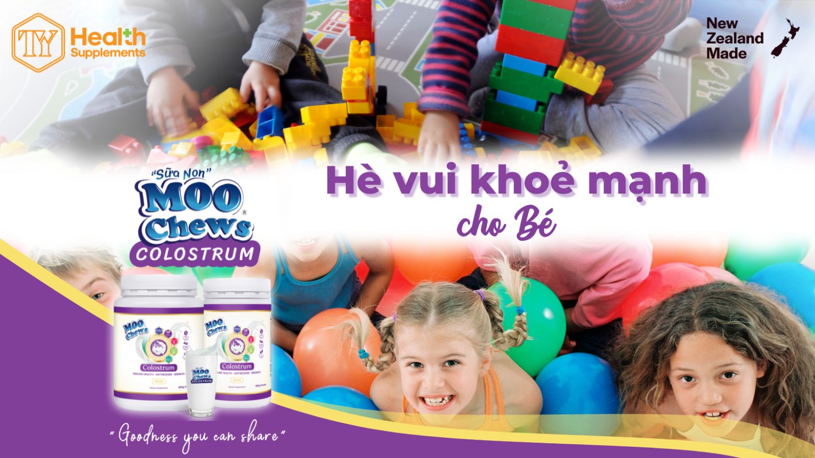 Sữa non Moo Chews - Hè vui khoẻ mạnh cho Bé