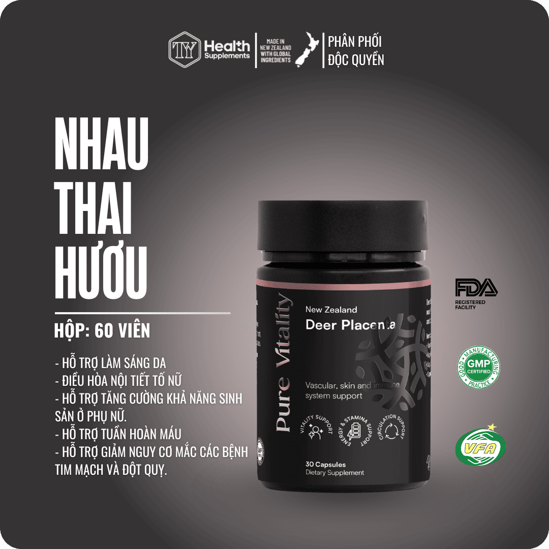 TPBVSK - Nhau Thai Hươu (30 viên / lọ)