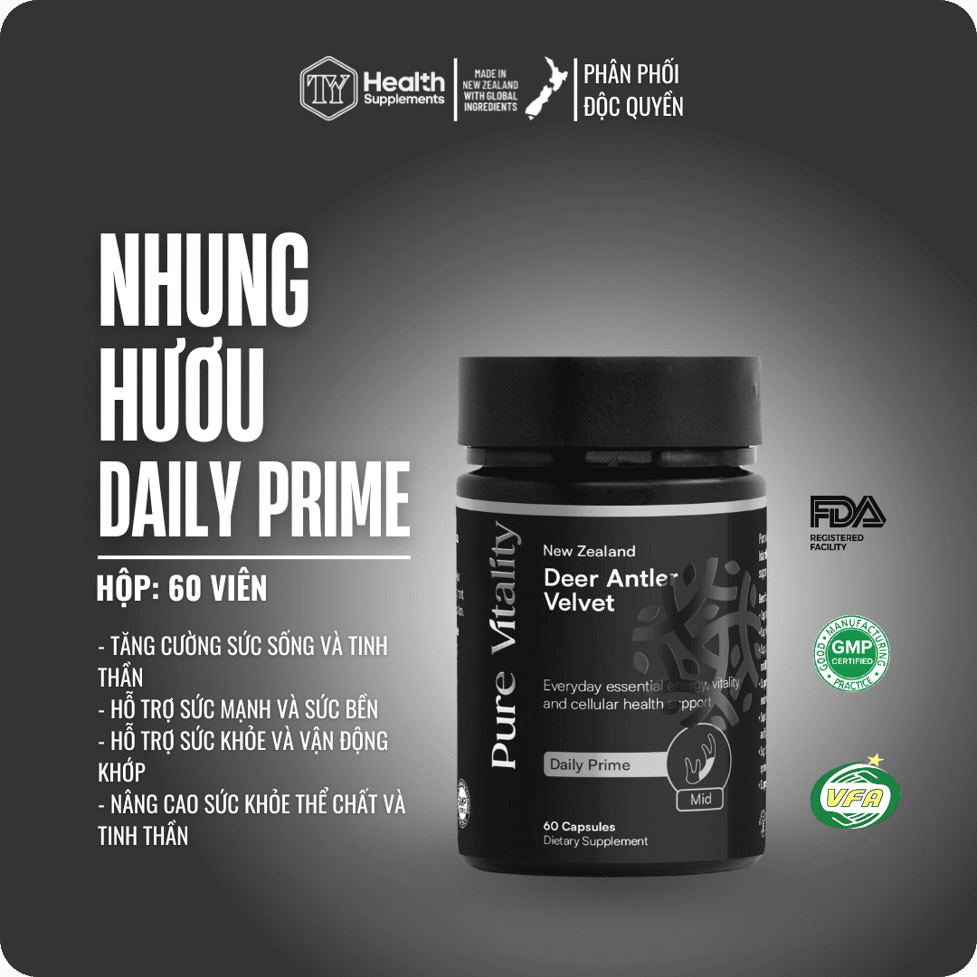 TPBVSK - Nhung Hươu Daily (60 viên/ lọ)