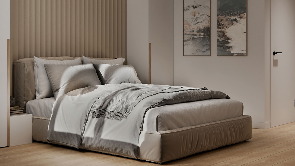 Hồ sơ thiết kế nội thất hiện đại căn hộ 1 phòng ngủ mẫu 1